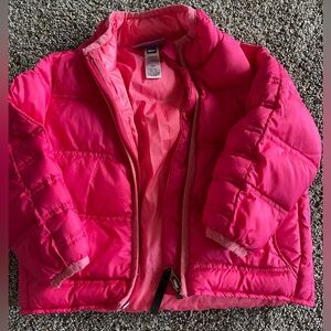 Excellent Condition REI Bright Pink Girl’s Puffer Jacket, size 18mo